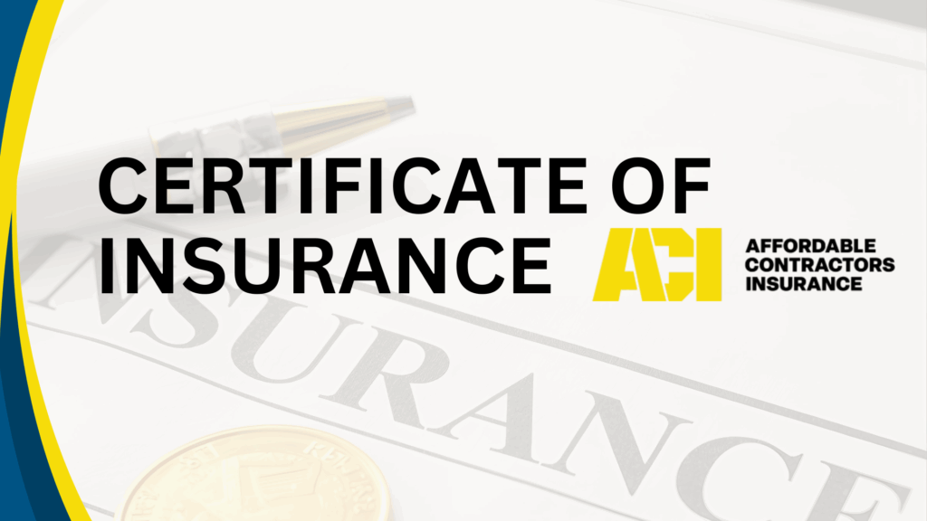 What Is a Certificate of Insurance?