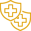 Shield & medical cross icon
