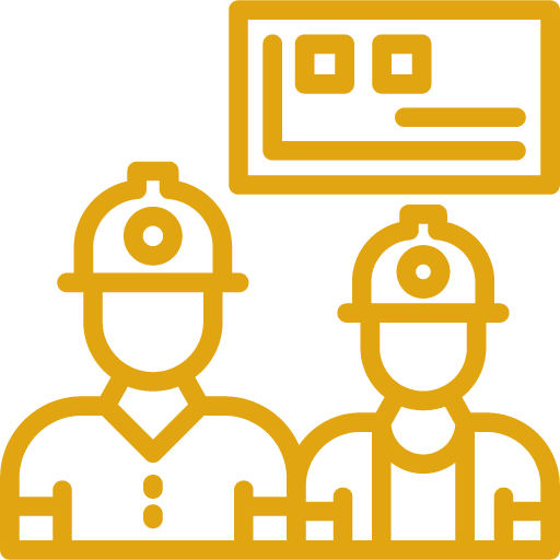 2 contractors and insurance paper icon