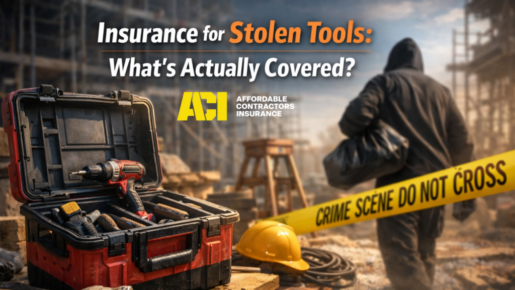 Insurance for stolen tools