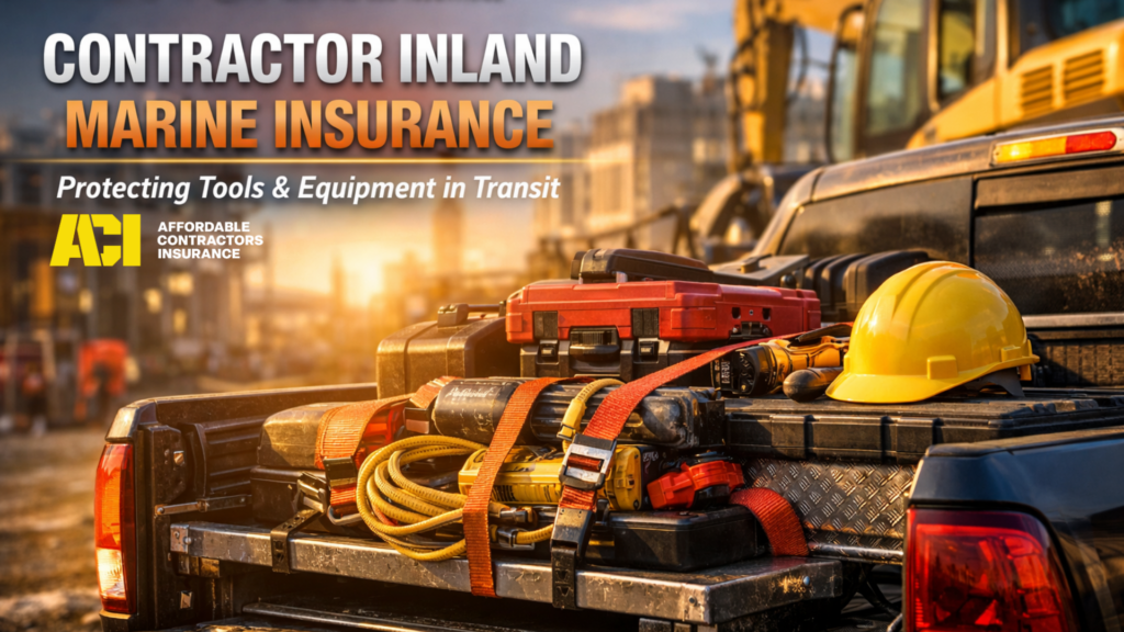 Inland Marine Protecting tools and eqiptment in transit