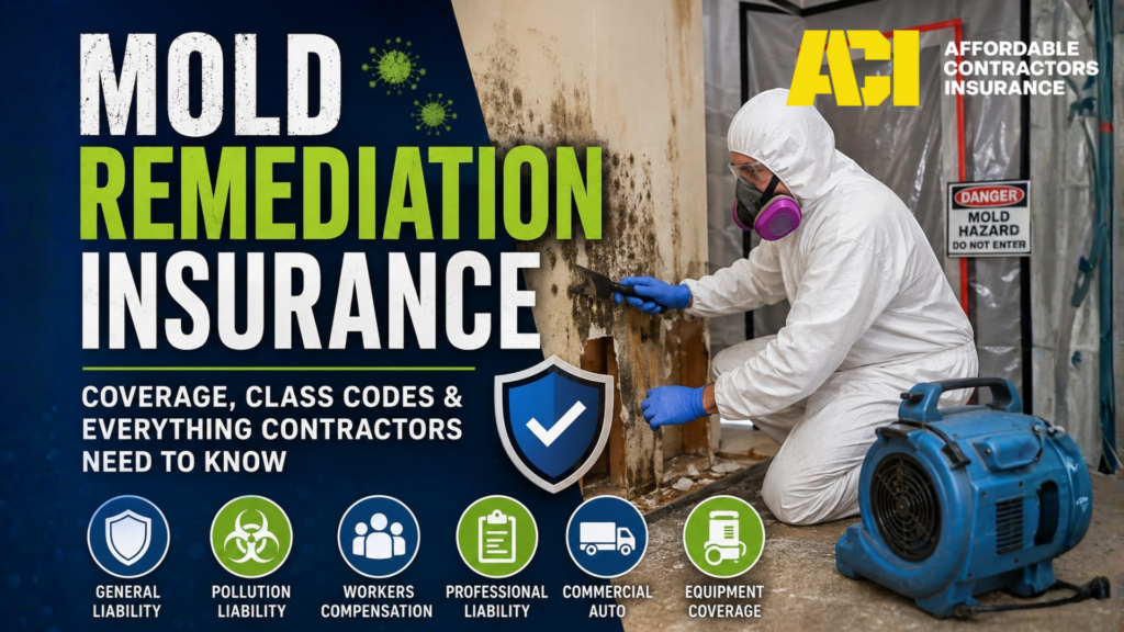 Mold Remediation Insurance: Why Proper Coverage and Class Codes Matter More Than Most Contractors Realize